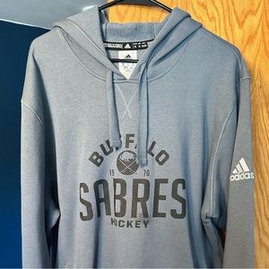 Buffalo Sabres adidas Gray Hoodie Sweatshirt XL
